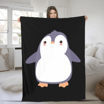 Discover Cute Penguin Fleece Blankets