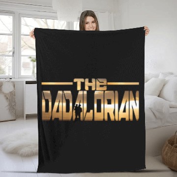 Discover Father son Dadalorian Dad Fleece Blankets