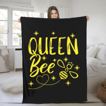 Discover Queen Bee Fleece Blankets