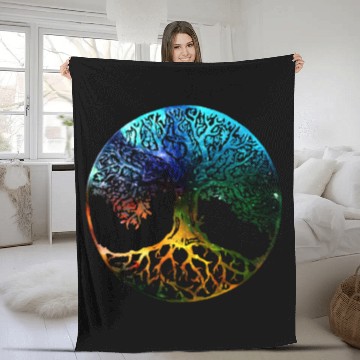 Discover Tree of Life Mandala Fleece Blankets