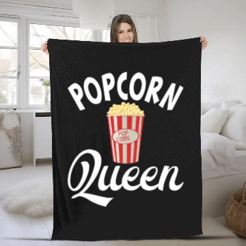 Discover Popcorn Queen Fleece Blankets