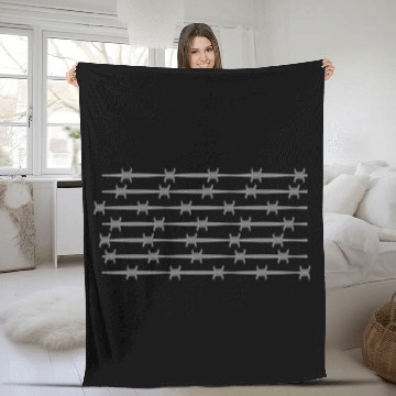 Discover Barbed Wire Fleece Blankets