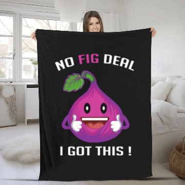 Discover Fig Got This Fruit Lover Gift Fleece Blankets