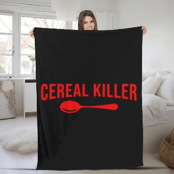 Discover Funny Cereal Killer - Breakfast Fleece Blankets