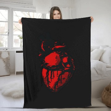 Discover The human heart Fleece Blankets