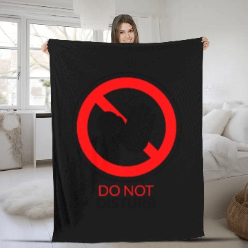 Discover Do not disturb Fleece Blankets