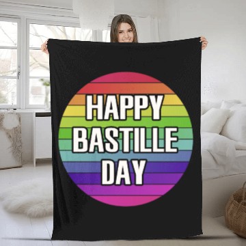 Discover Bastille Day Fleece Blankets
