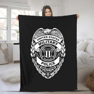 Discover U.S. Military Police Veteran Badge Fleece Blankets
