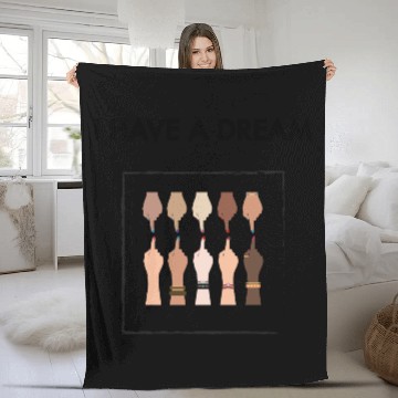 Discover Martin Luther King, Jr. Day Fleece Blankets MLk Fleece Blankets