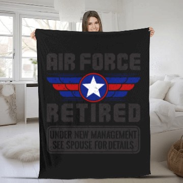Discover Air Force Retired Fleece Blankets - Under New Management