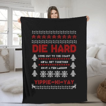 Discover Die Hard Christmas Jumper Fleece Blankets