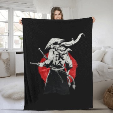 Discover Ronin - The Lone Wolf Fleece Blankets