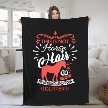 Discover Horse Saying NEWFOUNDLAND PONY Horse Girls Gift Fleece Blankets