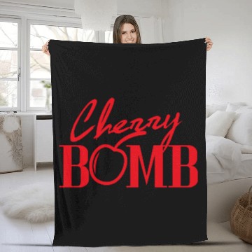 Discover Cherry BOMB Fleece Blankets