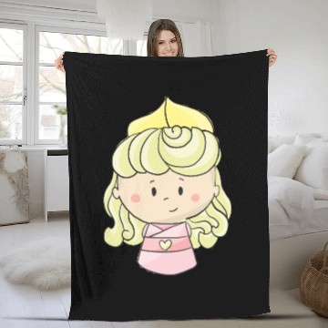 Discover Cute Princess Aurora Fleece Blankets
