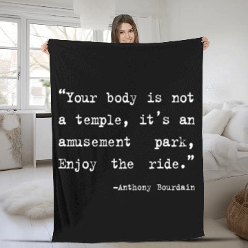 Discover Anthony Bourdain Fleece Blankets