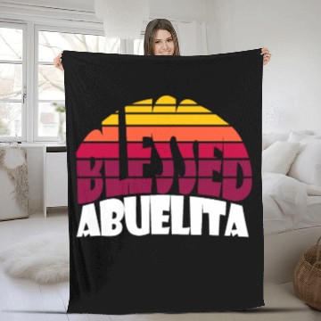 Discover Blessed ABUELITA. My greatest blessings call me AB Fleece Blankets