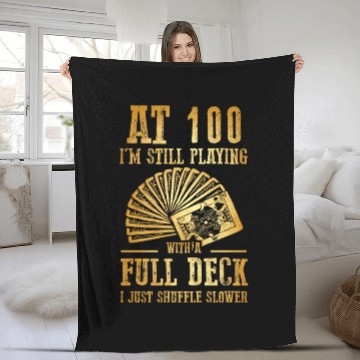 Discover Funny 100Th Birthday 100 Year Old Cards Fleece Blankets