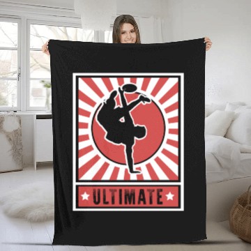 Discover Ultimate - Ultimate Frisbee Fleece Blankets