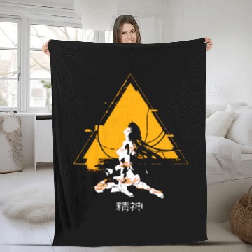 Discover ghost in the shell Fleece Blankets