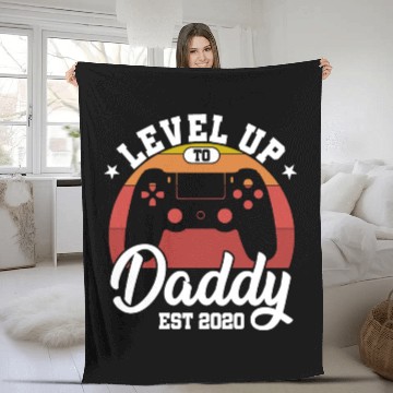 Discover Level Up To Daddy 2020 I'm Going To Be A Dad To Be Fleece Blankets