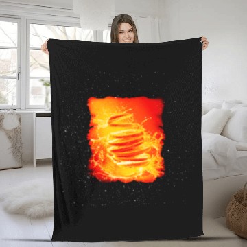 Discover orange Fruit Cuts Fleece Blankets