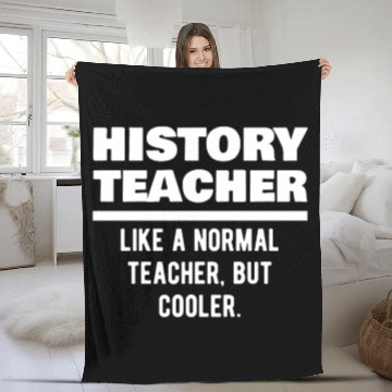 Discover History Teacher Definition Fleece Blankets