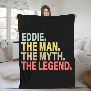 Discover Eddie The Man The Myth The Legend Fleece Blankets