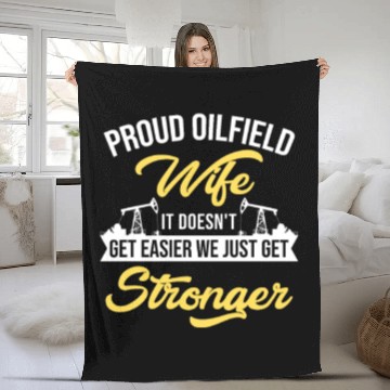 Discover OILFIELD : Oilfield Wife Fleece Blankets