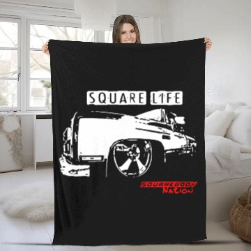 Discover Square Body Nation Life Squarebody Fleece Blankets