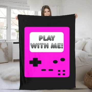 Discover Gameboy play with me gamer Fleece Blankets