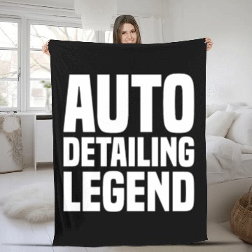 Discover Auto Detailing Legend Auto Detailer Car Wash Fleece Blankets