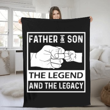 Discover Father And Son The Legend And The Legacy Fleece Blankets