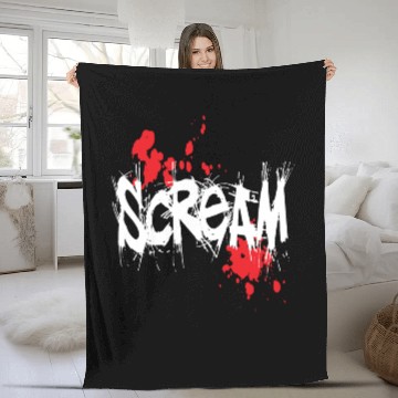 Discover scream Fleece Blankets