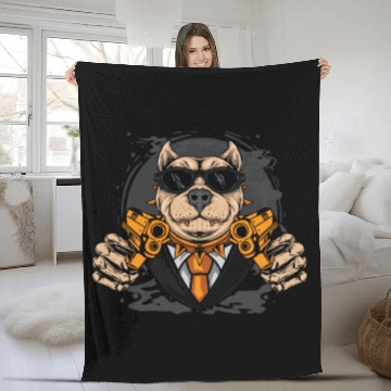 Discover Armed American Stafford Fleece Blankets