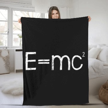Discover E=mc² - Albert Einstein - Physics - Math - Genius Fleece Blankets