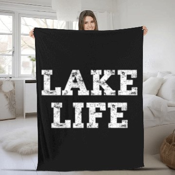 Discover Lake Life Fleece Blankets | Lake Life Fleece Blankets