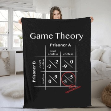 Discover Game Theory - Nash equilibrium light Fleece Blankets