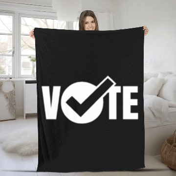 Discover Vote Campaign Election Voting Voter Fleece Blankets