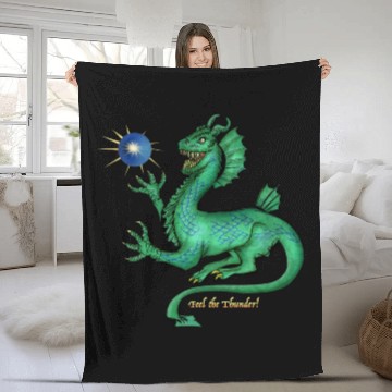 Discover Draco the Dragon Fleece Blankets