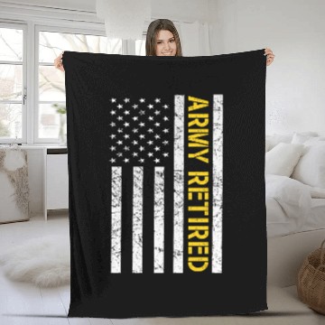 Discover US Army Retired Fleece Blankets
