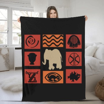 Discover African abstract modern tribal pattern art Fleece Blankets