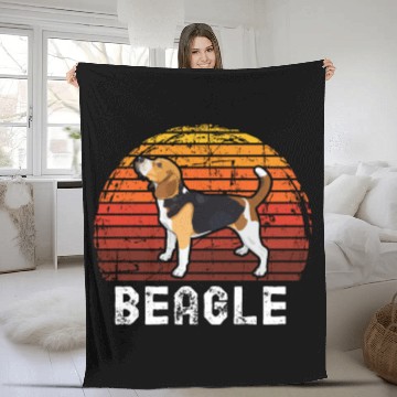 Discover Beagle Fleece Blankets