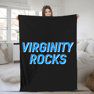 Discover Virginity Rocks Fleece Blankets