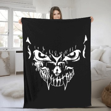 Discover Creepy Vector Grimace Fleece Blankets