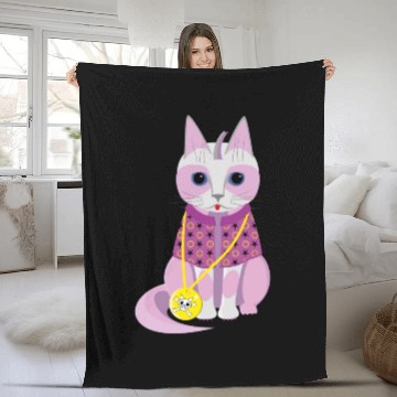 Discover Show Me Your Kitties Cat Love Cats Fleece Blankets
