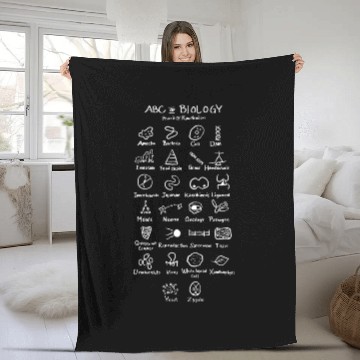 Discover ABC Of Biology Biologist or Scientist Gift Fleece Blankets