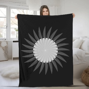 Discover Minimal sun light grey Fleece Blankets