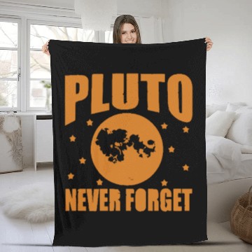 Discover Pluto Never Forget Fleece Blankets