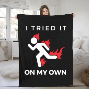 Discover Tried it Nerd Nerdy Geek Computer Science Physics Fleece Blankets